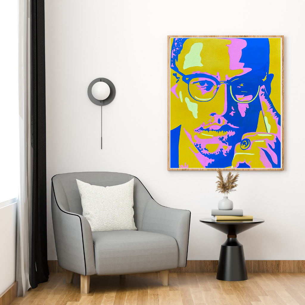 Pastel Malcolm X