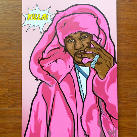Cam'Ron Pink Art 24x30 - | Akeemraheem Art