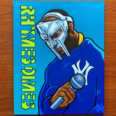 Rhymes like Dimes - MF Doom Art 24x30 | Akeemraheem Art